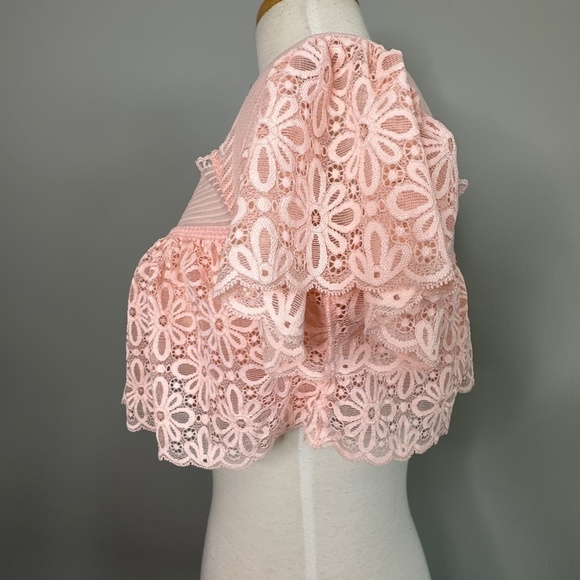 NWT Victoria"s Secret Off The Shoulder Lace Bralette Bra Top Winter Rose Large - Picture 4 of 9